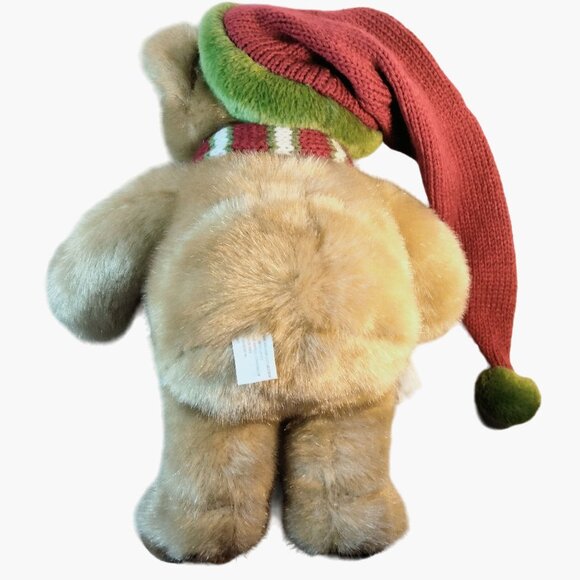 Dillards 2003 Christmas Bear Plush Scarf Hat - Picture 6 of 10